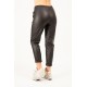 Pantaloni negri din piele ecologica gen boyfriend Pantaloni negri din piele ecologica gen boyfriend